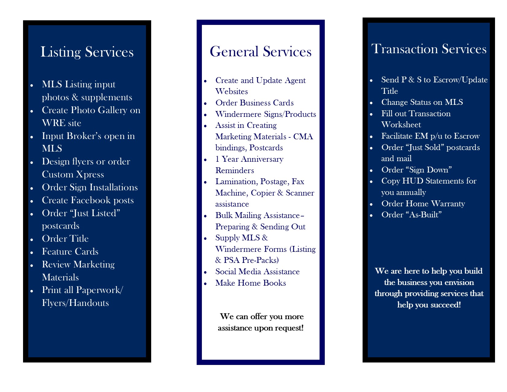 Added Services for Our Brokers Brochure (2) REVISED Side1